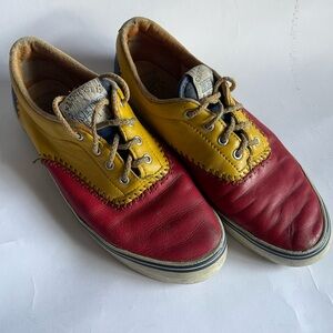 Vintage 1992 Keds Championship Series Baseball Stitch Tricolor leather mens 6.5